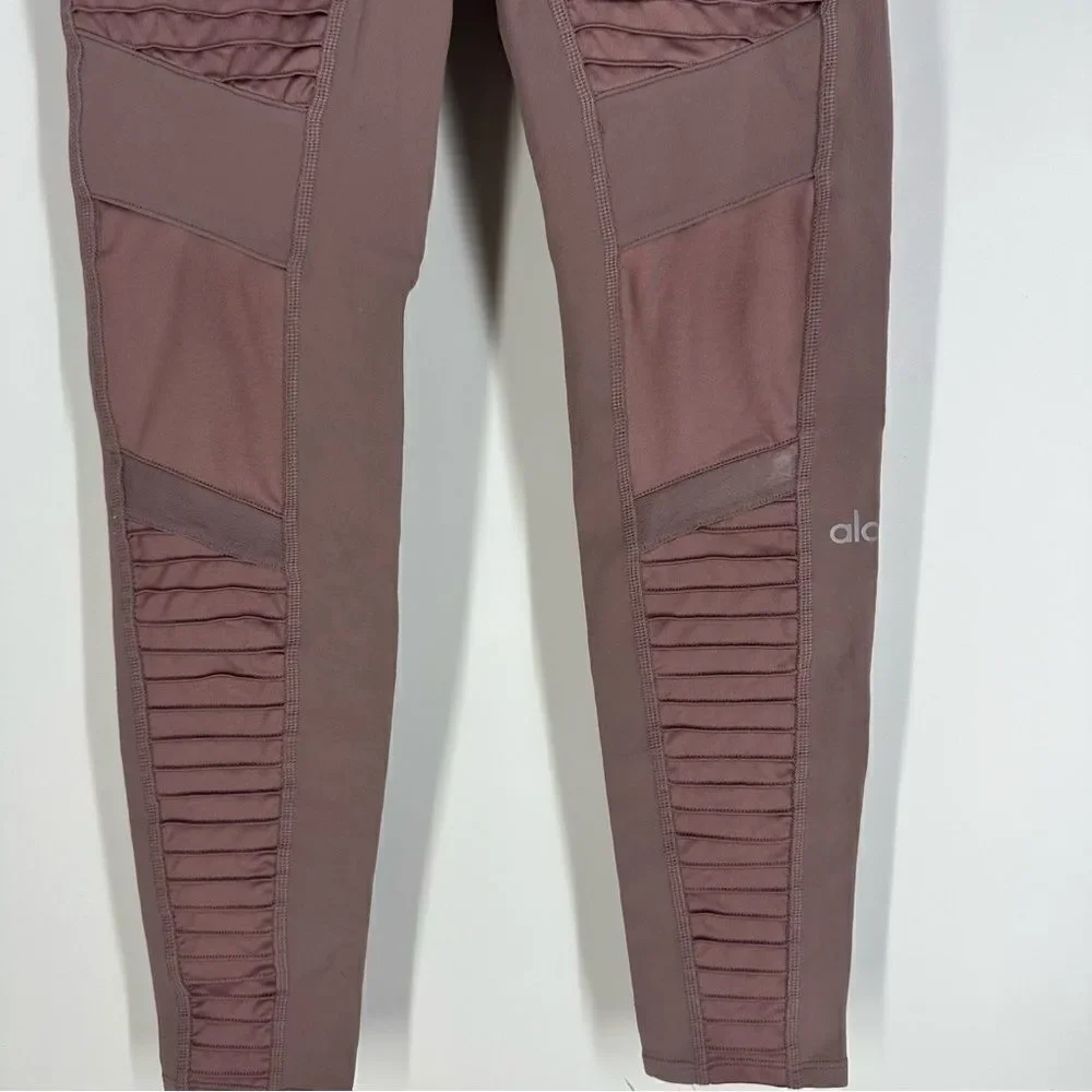 ALO YOGA Blush Pink Moto Leggings Sz XS